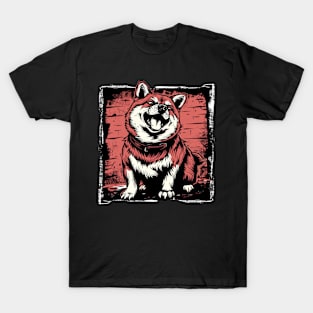 Retro Art Shiba Inu Dog Lover T-Shirt